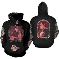 Unisex Oversize Arcane Vi Black Hoodie, League Of Legends Charecters Hoodie