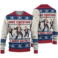 Trump Dancing Make Christmas Great Again Ugly Sweater