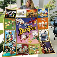 Duck Tales Blanket, Huey Louie Dewey Fleece Blanket