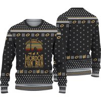 Middle Earth's Annual Fun Run One Does Not Simply Walk Ugly Christmas Sweater