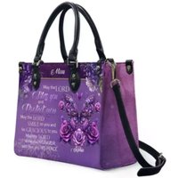 Custom Engraved Leather Handbag - Elegance & Faith Combined