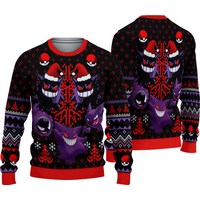 Ghosts Gengar Ghastly Pkm Ugly Christmas Sweater