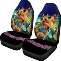 Funny Scooby Doo Running Car Seat Covers Gift For Scooby Doo Fans