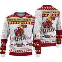 Christmas M And M Ugly Sweater, Candy Matching Sweater