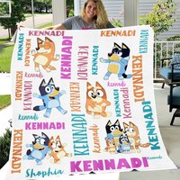Personalized Blueydad Fleece Blanket, Sherpa Blanket