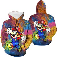 Super Mario 3d All Over Printed Shirt, Mario Game 3d Hoodie, All Over Print Party Hoodie