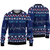 Don't Be Tachy Funny Christmas Ugly Sweater