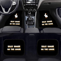 Silly Goose On The Loose Car Floor Mats, Funny Car Accessories