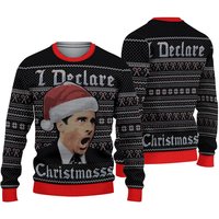 The Office Christmas Ugly Sweater, I Declare Christmas Holiday Sweater
