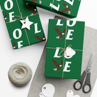 Eagles Gift Wrap Paper - Sports Team Holiday Gift Wrap