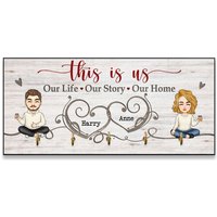 Our Life Our Story Our Home - Personalized Key Holder