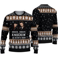 Knock Knock On Kevin's Door Christmas Ugly Sweater, Home Alone Sweater