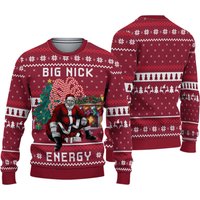 Big Nick Energy Santa Ugly Christmas Sweater, Santa Clause Sweater
