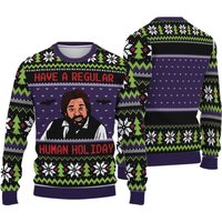 Regular Human Holiday What We Do In The Shadows Ugly Christmas Sweater