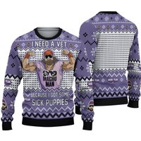 Sick Puppies Ugly Sweater, The Cream Of The Crop Ugly Christmas Sweater