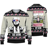 Trump Christmas Ugly Sweater, Merry Christmas Great Again Ugly Sweater