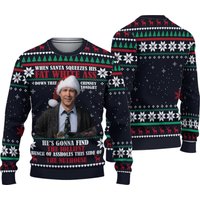 When Santa Squeezes His Fat White As, Comedy Ugly Christmas Sweater, Xmas