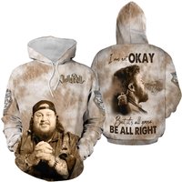 Jelly Roll The Beautifully Broken Tour 2024 I Am Not Okay 3d Hoodie