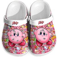 Personalized Kirby Clogs And Slippers