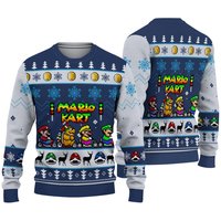 Mario Kart Ugly Christmas Sweater, Super Mario Ugly Sweater, Video Game