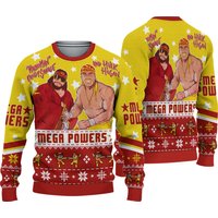 Mega Powers Macho Man And Hulk Hogan Ugly Christmas Sweater