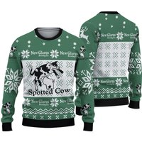 Spotted Cow Christmas Ugly Sweater
