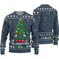 Chemistree Christmas Ugly Sweater, Chemistry Teacher