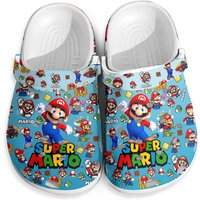 Super Mario Clogs, Mario Clogs, Women Men Clogs