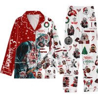Terrifier Movie Pajamas Set, Terrifier Shirt, The Art Clown Pajamas