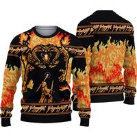 Lord Of The Rings You Shall Not Pass Ugly Christmas Sweater