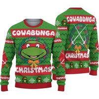 Raphael Tmnt Teenage Mutant Ninja Turtles Ugly Christmas Sweater