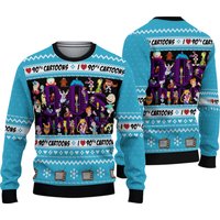 I Love The 90s Cartoons Ugly Christmas Sweater