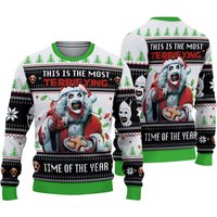 Terrifier Art The Clown Ugly Christmas Sweater Holiday Gift