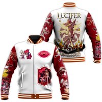 Hazbin Hotel Husk Zipper Baseball Jacket