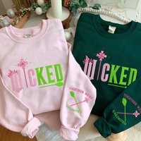 Wicked Embroidery Sweatshirt, Together We're Shirt, Elphaba Glinda Embroidered Sweatshirt