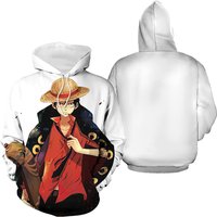 Monkey D Luffy 3d Print Anime Hoodie Pullover