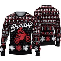New! Braaap Moto Ugly Christmas Sweater