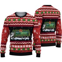 Waste Management Christmas Aop Ugly Sweater, Waste Management Sweater