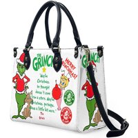Funny Character Christmas Leather Handbag