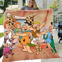 The Flintstones Blanket The Flintstones Cartoon Movies Fleece Blanket