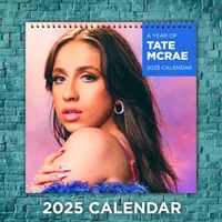 Tate Mcrae 2025 Music Stars Calendar, 12-month Singer Wall Calendar
