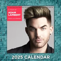 Adam Lambert 2025 Calendar, 12-month Singer Wall Calendar