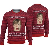 Merry Christmas Home Alone Ugly Sweater - Holiday Fun