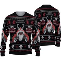 Merry Krampus Xmas Ugly Sweater, Krampus Christmas Ugly Sweater All Over Print