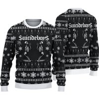 Suicideboys Skeleton Snowflakes Hip Hop Band Ugly Christmas Sweater