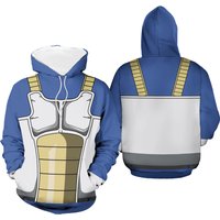 Vegeta Armor Classic Vegeta Saiyan Armor Hoodie And Jogger Set Anime Costume