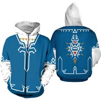 The Legend Of Zelda Hoodie, 3d Zip Hoodie
