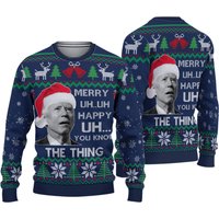 You Know The Thing Ugly Sweater Christmas Shirt, Funny Joe Biden Ugly Christmas Sweater