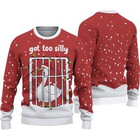 Goose Christmas Ugly Sweater, Funny Goose Holiday Sweater