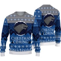 Game Of Thrones Ugly Christmas Sweater Men Women Pullover Round Neck Long Sleeve Sweater